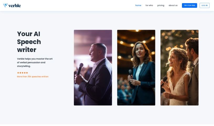 Screenshot of Verble