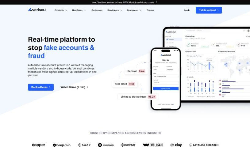 Screenshot of Verisoul