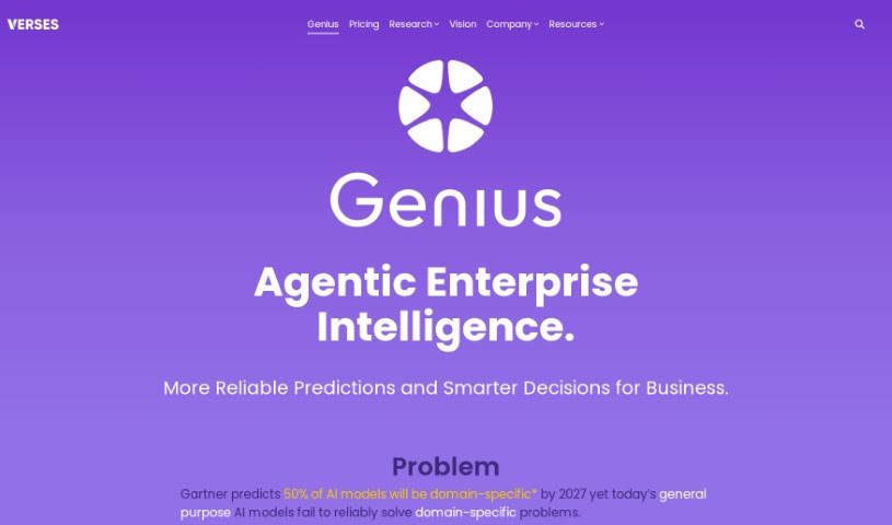 Screenshot of Verses