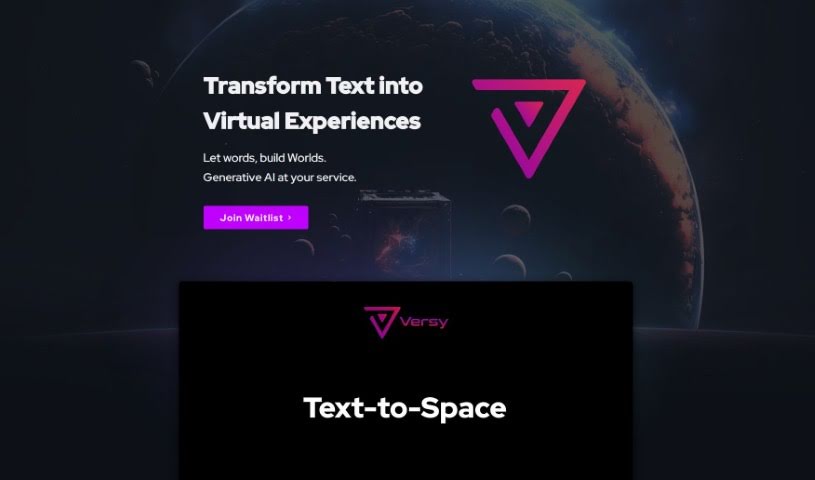 Screenshot of Versy.ai