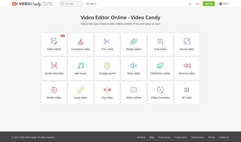 Screenshot of Video Candy