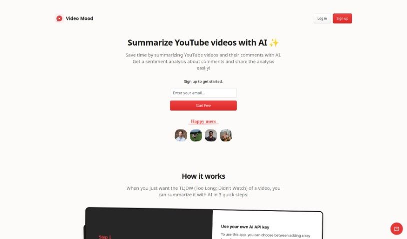 Screenshot of Video Mood