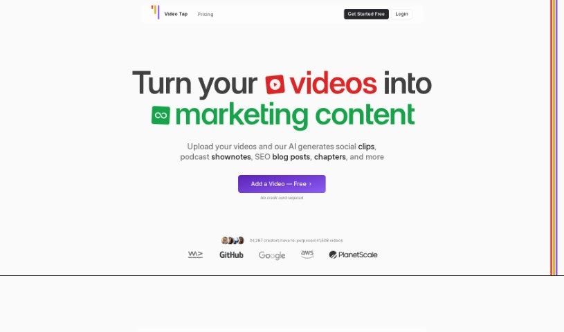 Screenshot of Video Tap