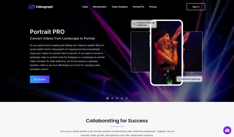 Screenshot of Videograph