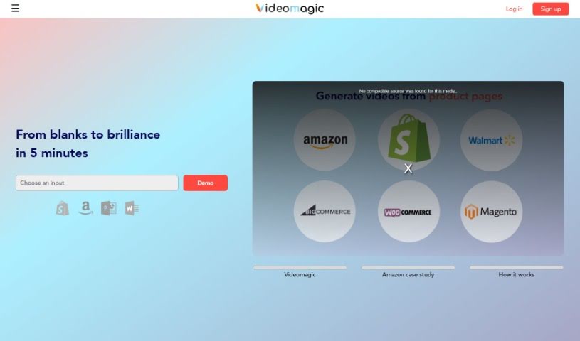 Screenshot of Videomagic