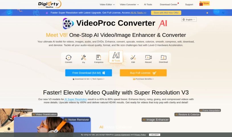 Screenshot of Videoproc Video Converter