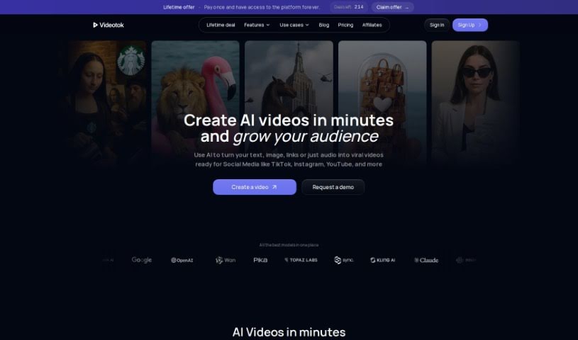 Screenshot of Videotok