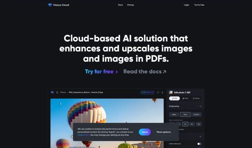 Screenshot of Viesus Cloud
