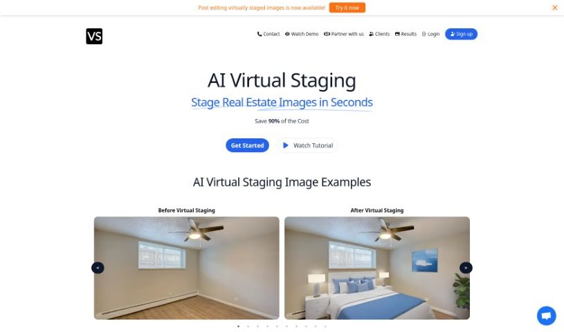 Screenshot of Virtual Staging Art