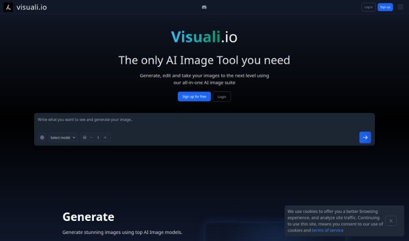 Screenshot of Visuali