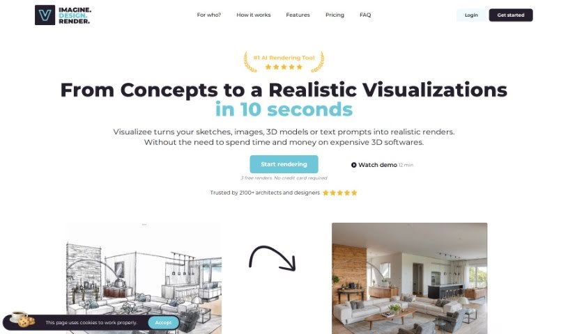 Screenshot of Visualizee.ai