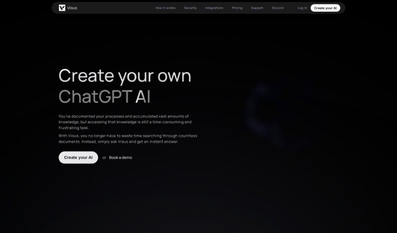 Screenshot of Visus.ai
