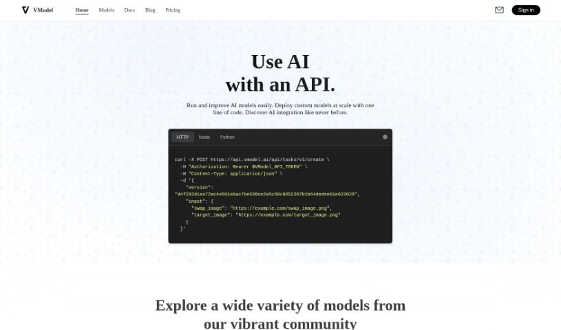 Screenshot of Vmodel