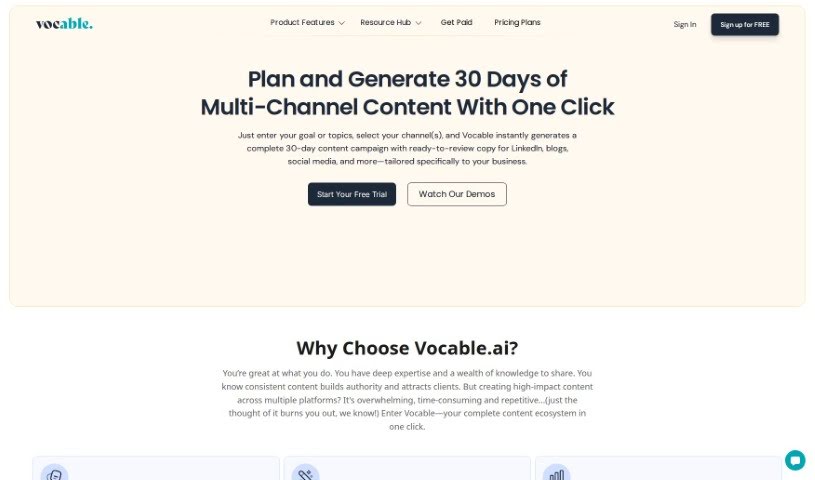 Screenshot of Vocable