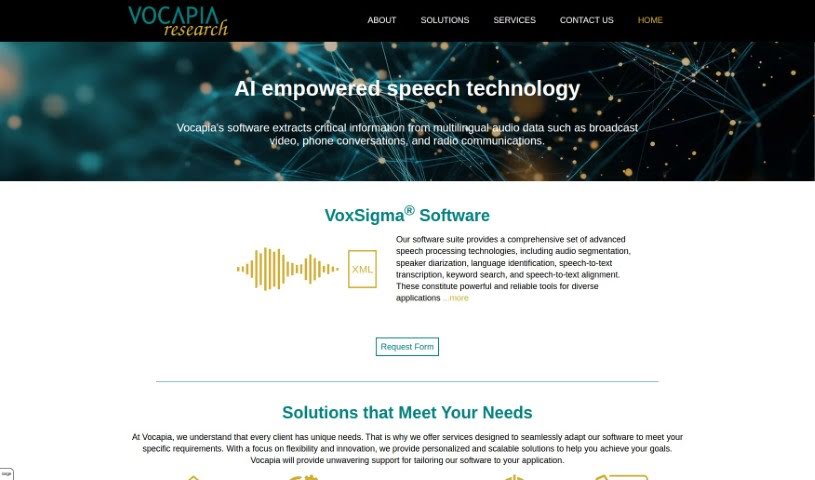 Screenshot of Vocapia