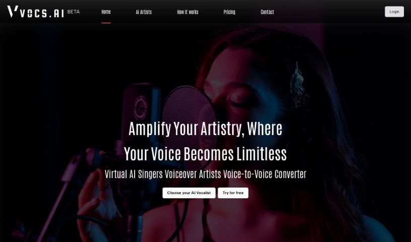Screenshot of Vocs AI