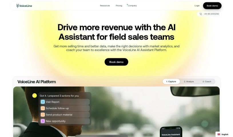 Screenshot of VoiceLine