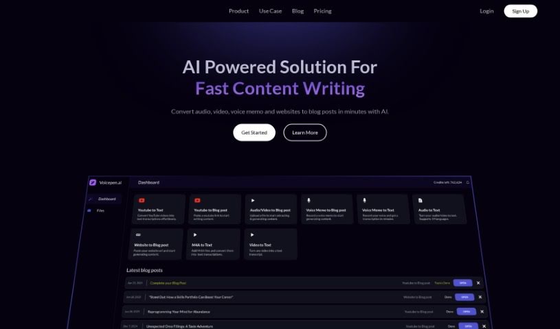 Screenshot of Voicepen