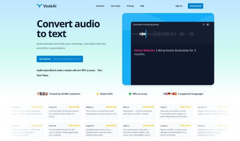 Screenshot of Vook.ai