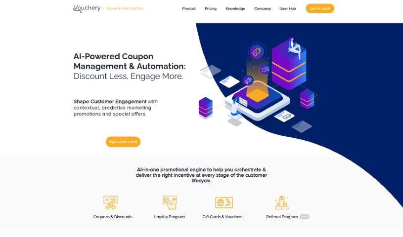 Screenshot of Vouchery