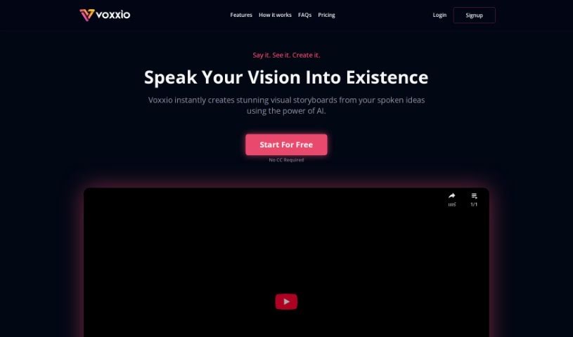 Screenshot of Voxxio