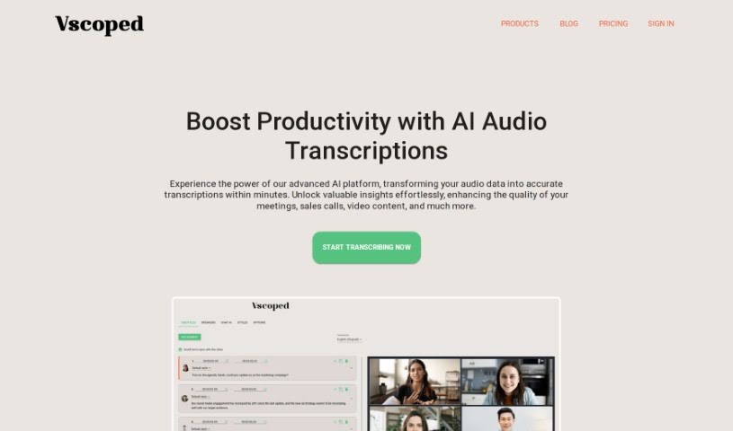 Screenshot of Vscoped