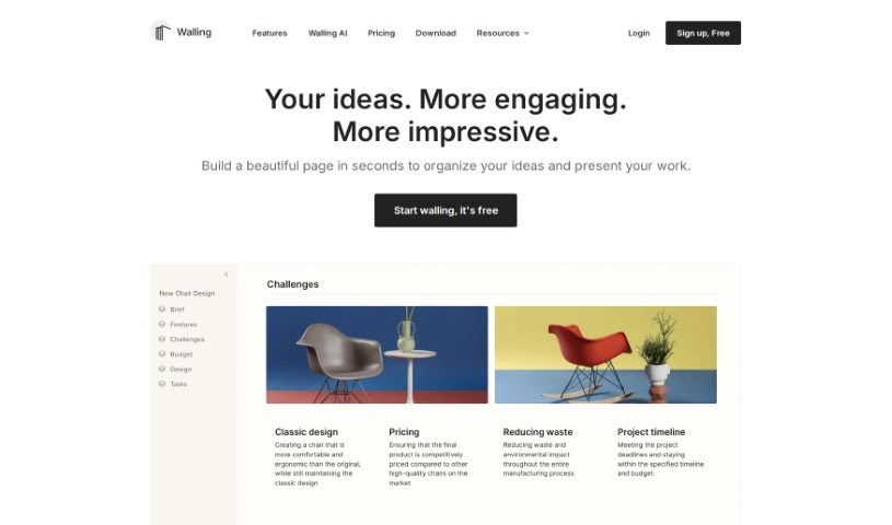 Screenshot of Walling