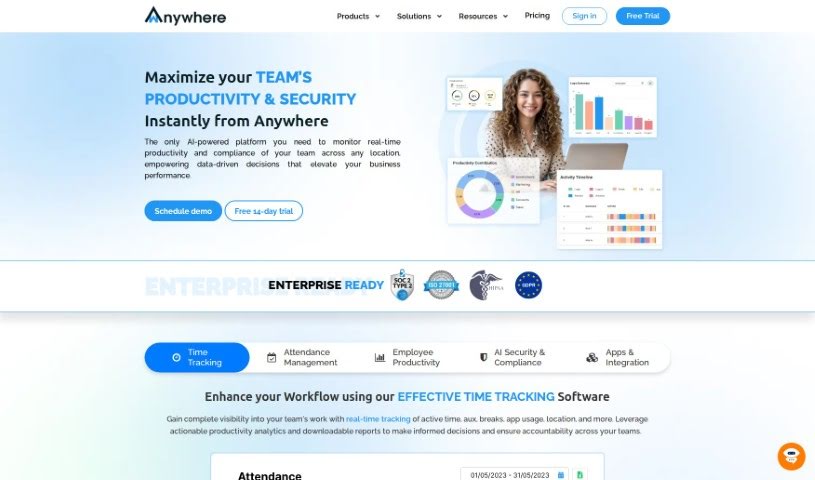Screenshot of wAnywhere