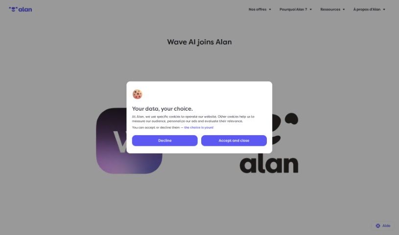 Screenshot of WaveAI