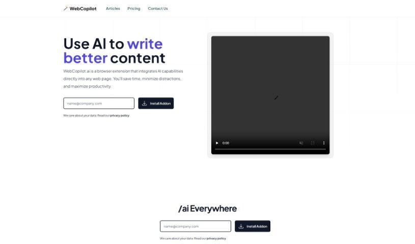 Screenshot of Webcopilot