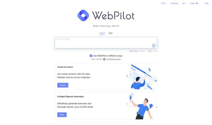 Screenshot of WebPilot