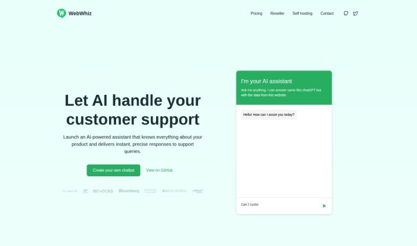 Screenshot of WebWhiz