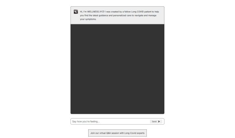 Screenshot of Wellness.xyz