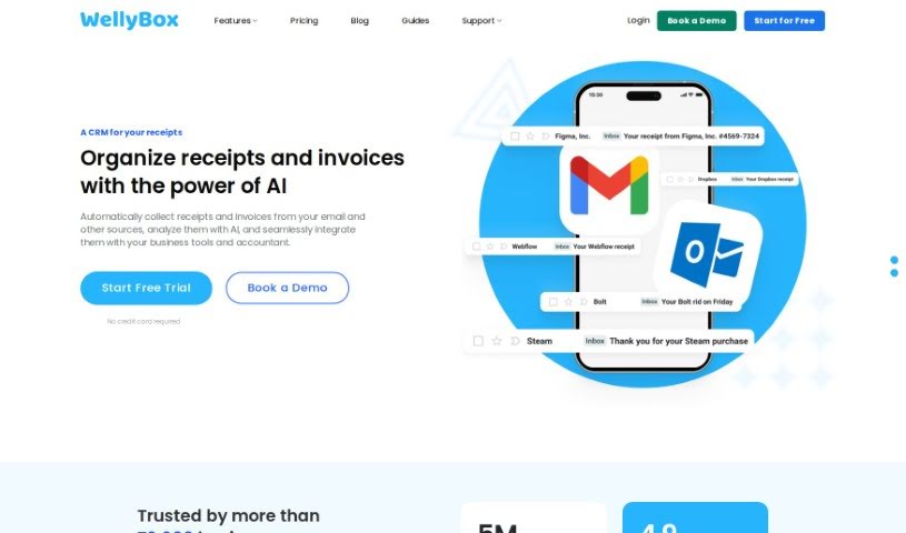 Screenshot of WellyBox