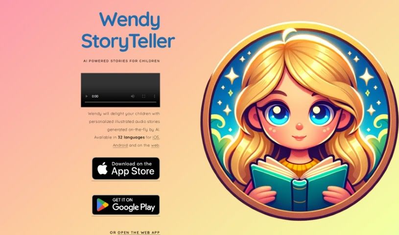 Screenshot of Wendy Storyteller