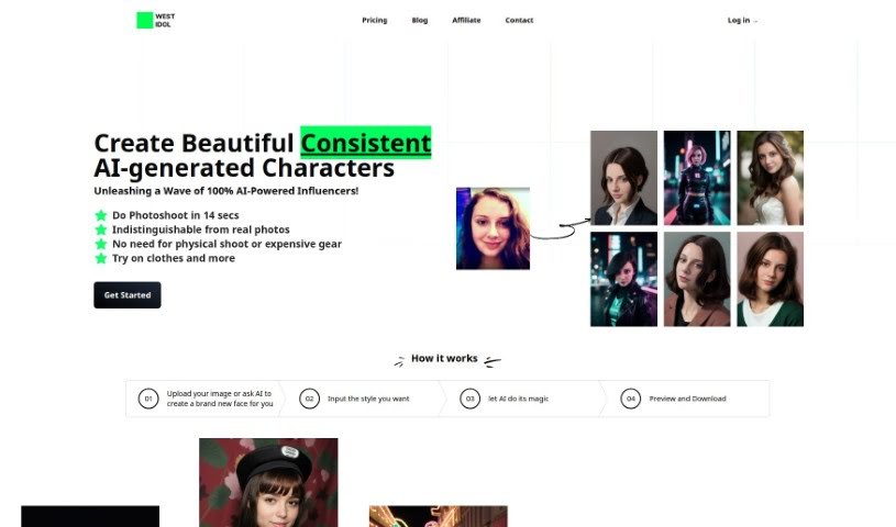 Screenshot of West Idol