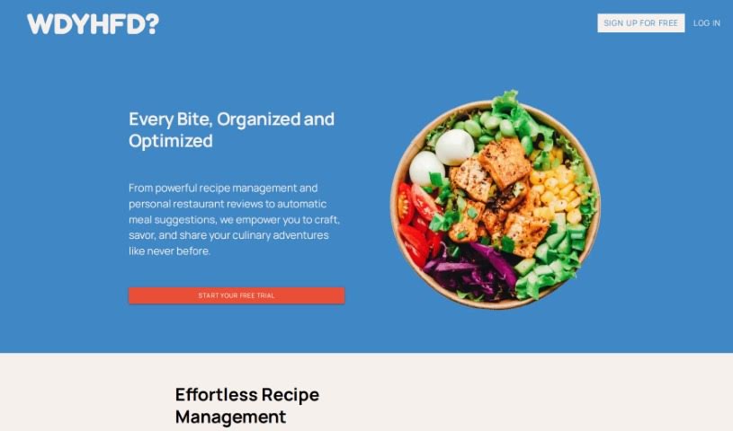 Screenshot of Whatdidyouhavefordinner