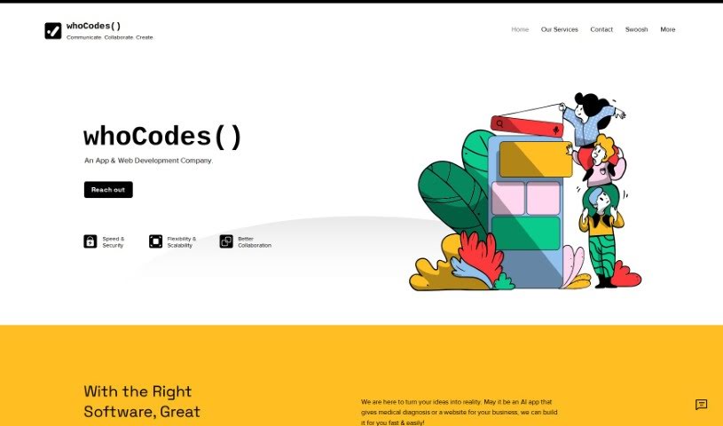 Screenshot of whoCodes()
