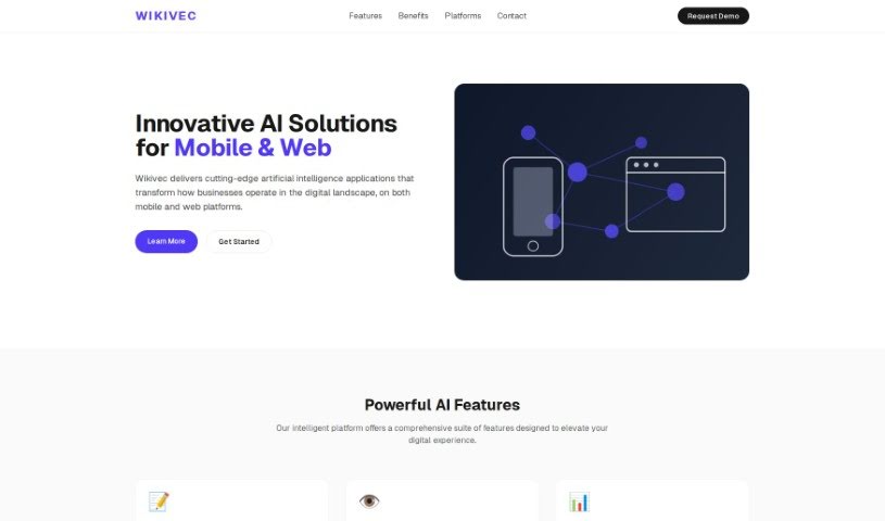 Screenshot of Wikivec