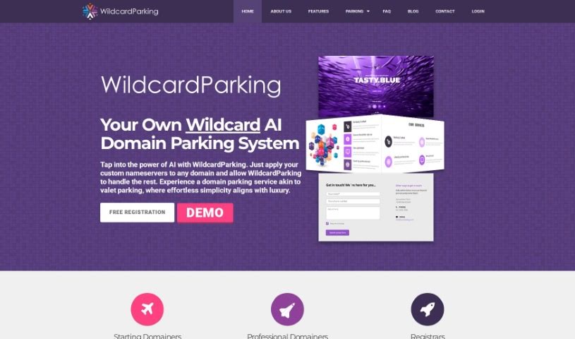 Screenshot of Wildcardparking.com