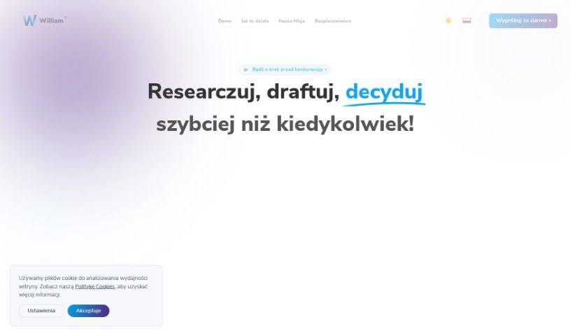 Screenshot of William AI