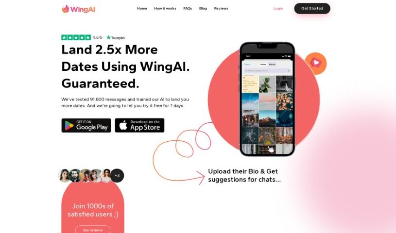 Screenshot of Wing AI