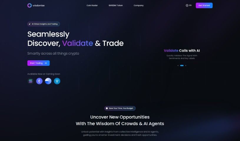 Screenshot of Wisdomise