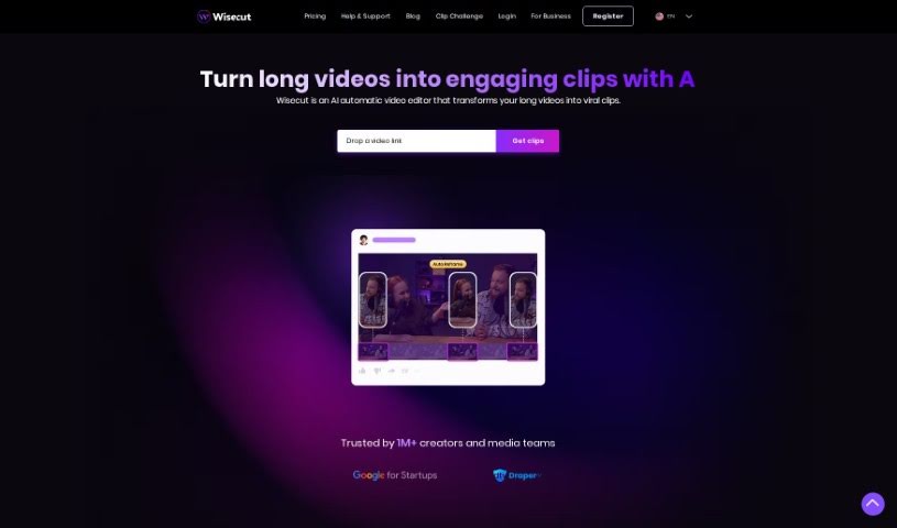 Screenshot of Wisecut