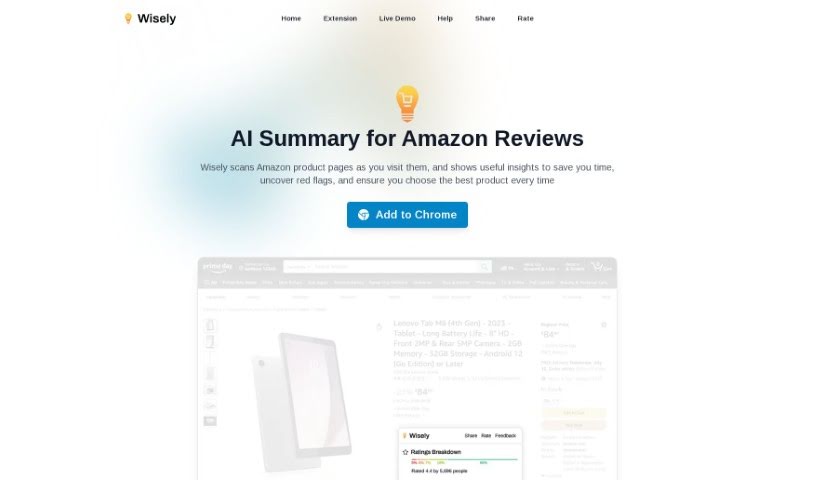 Screenshot of Wisely