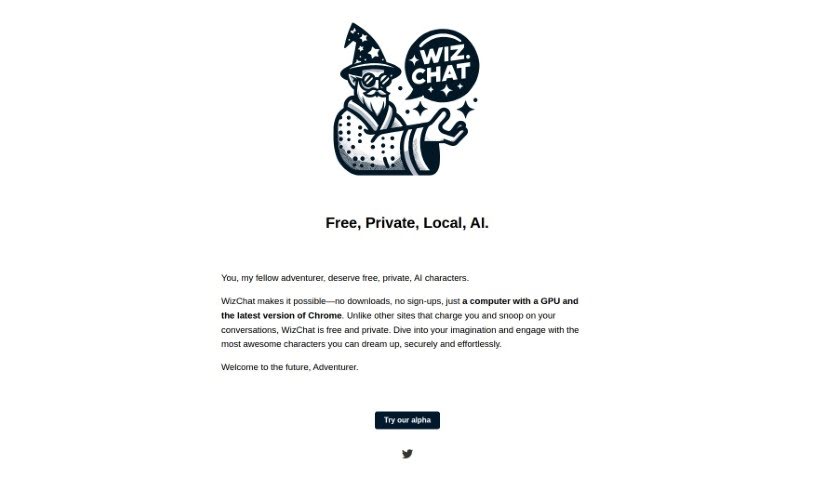 Screenshot of Wiz.chat