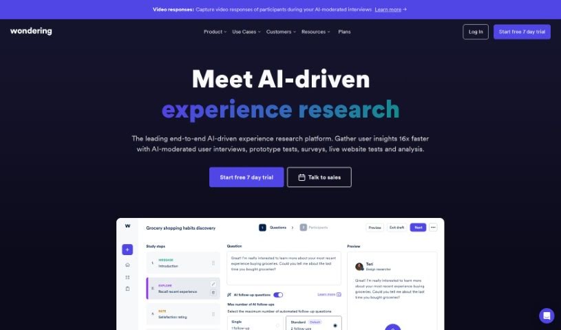 Screenshot of Wondering