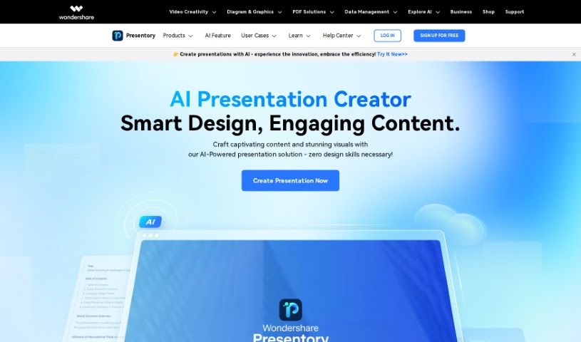 Screenshot of Wondershare Presentory