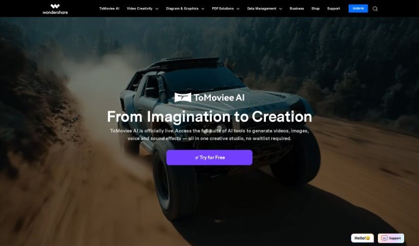 Screenshot of Wondershare