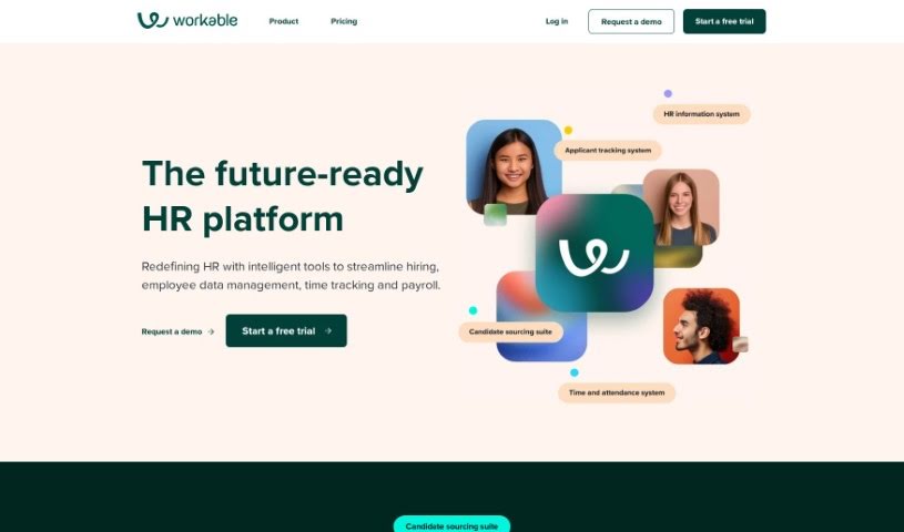 Screenshot of Workable